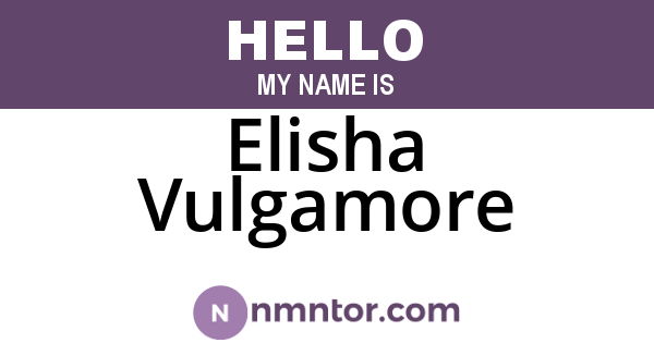 Elisha Vulgamore