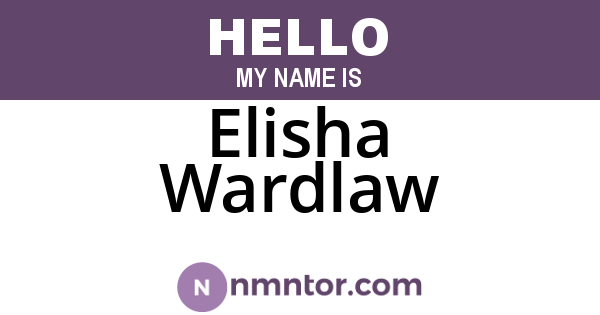 Elisha Wardlaw