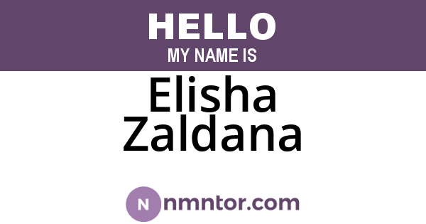 Elisha Zaldana