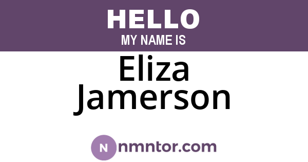 Eliza Jamerson