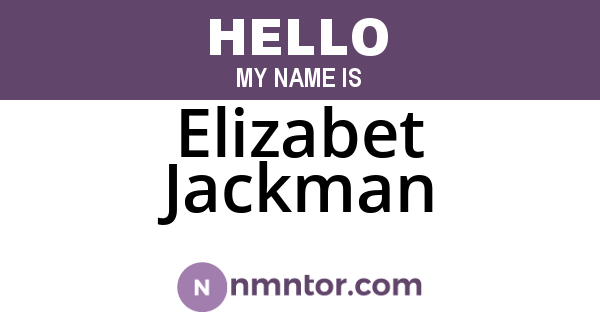 Elizabet Jackman