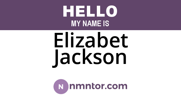 Elizabet Jackson