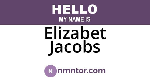 Elizabet Jacobs