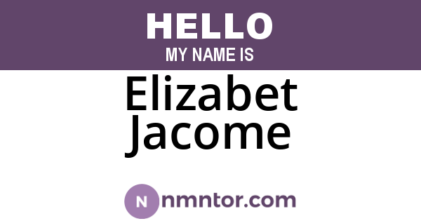 Elizabet Jacome
