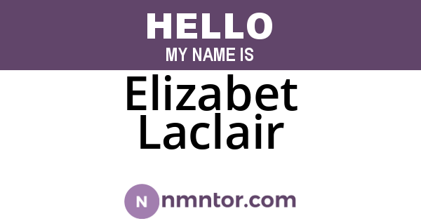 Elizabet Laclair