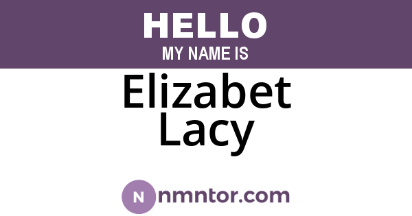 Elizabet Lacy
