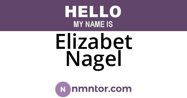 Elizabet Nagel