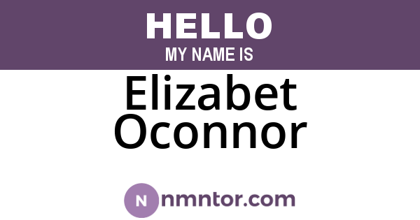 Elizabet Oconnor