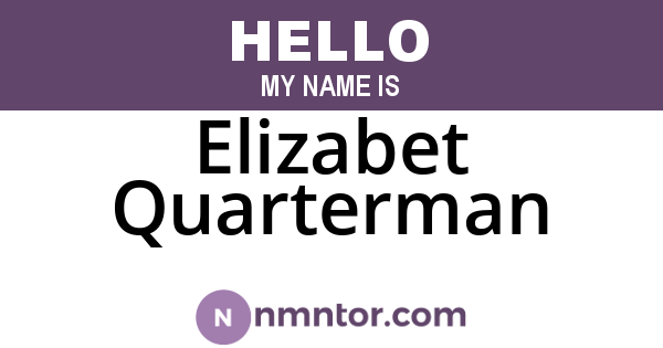Elizabet Quarterman