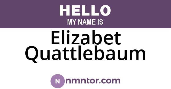 Elizabet Quattlebaum
