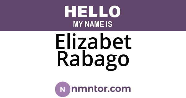 Elizabet Rabago