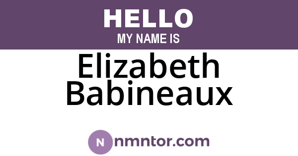 Elizabeth Babineaux