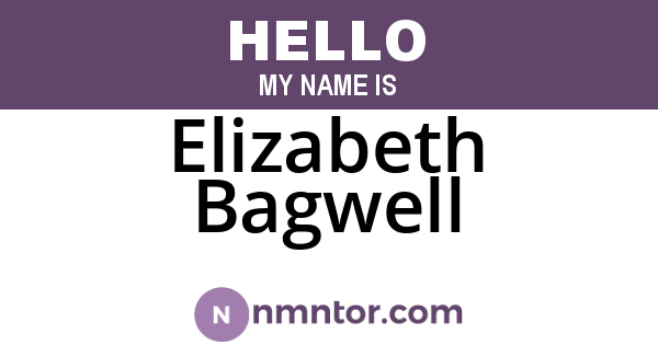 Elizabeth Bagwell