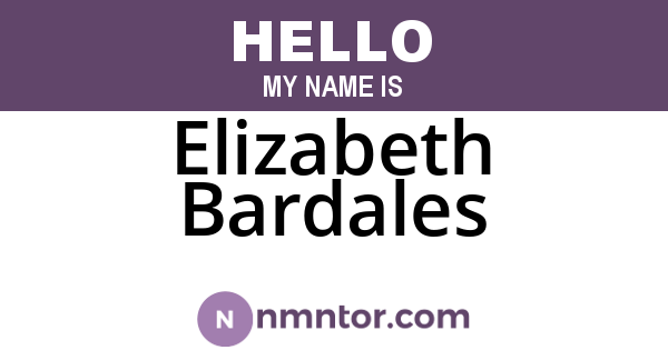 Elizabeth Bardales