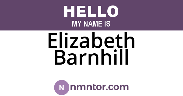 Elizabeth Barnhill