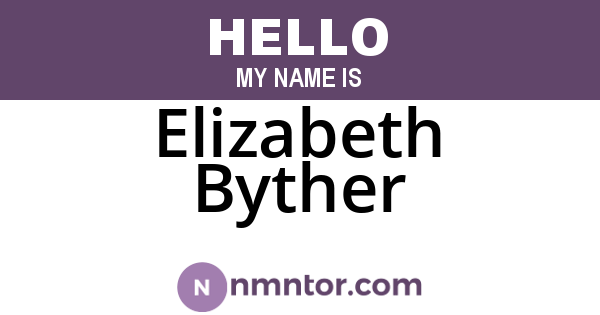 Elizabeth Byther