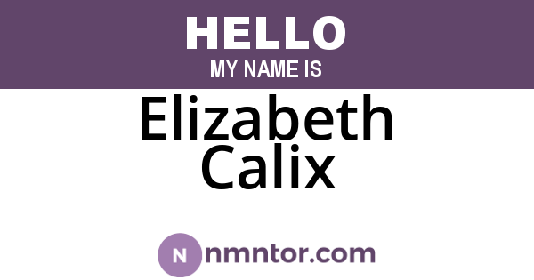 Elizabeth Calix