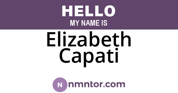 Elizabeth Capati