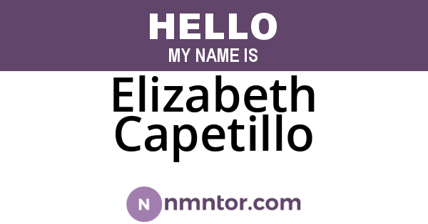 Elizabeth Capetillo