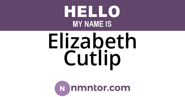 Elizabeth Cutlip
