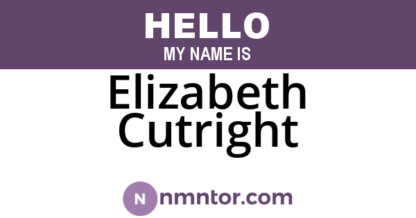 Elizabeth Cutright