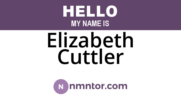 Elizabeth Cuttler
