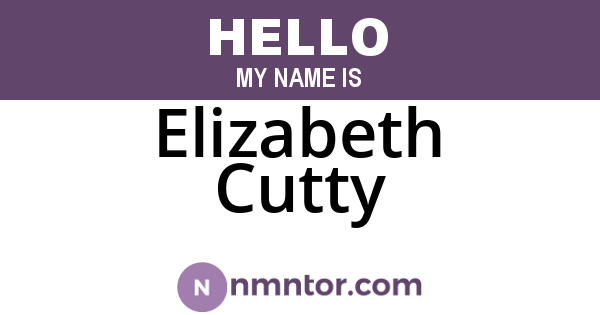 Elizabeth Cutty