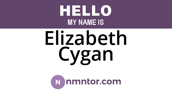 Elizabeth Cygan
