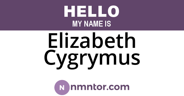 Elizabeth Cygrymus