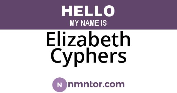 Elizabeth Cyphers
