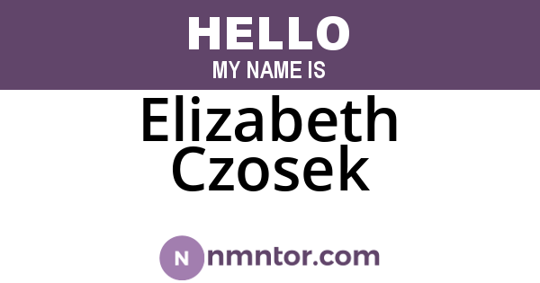 Elizabeth Czosek