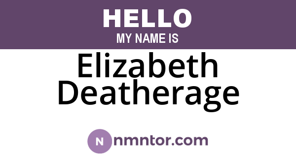 Elizabeth Deatherage