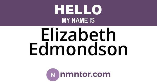 Elizabeth Edmondson