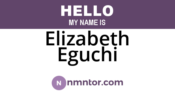 Elizabeth Eguchi