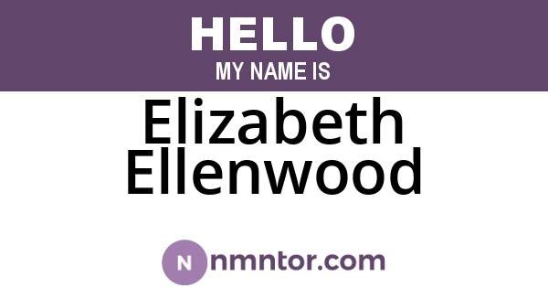 Elizabeth Ellenwood
