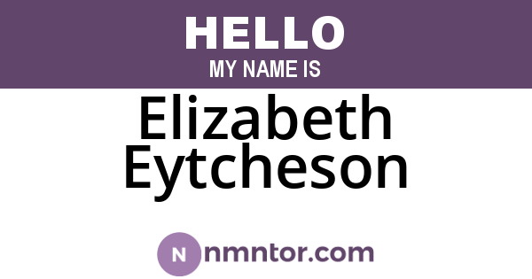 Elizabeth Eytcheson