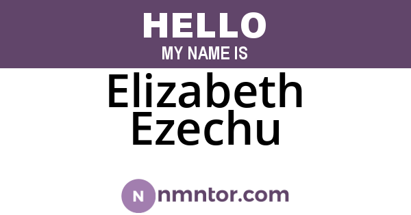 Elizabeth Ezechu
