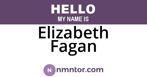 Elizabeth Fagan
