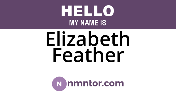 Elizabeth Feather