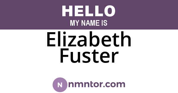 Elizabeth Fuster
