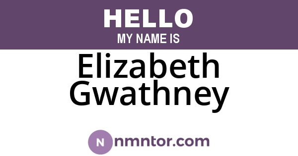 Elizabeth Gwathney