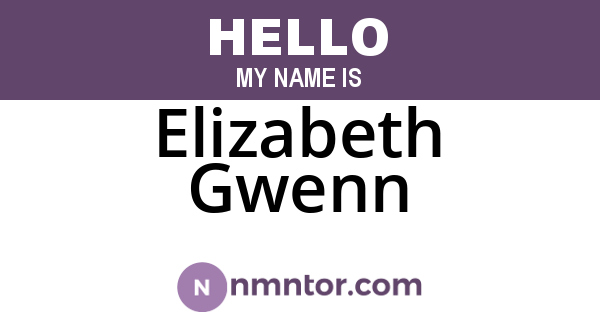 Elizabeth Gwenn