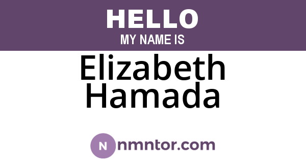 Elizabeth Hamada