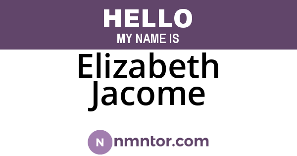 Elizabeth Jacome