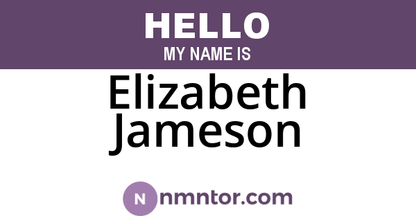 Elizabeth Jameson