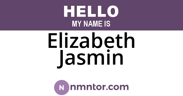 Elizabeth Jasmin