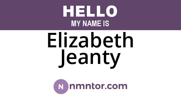 Elizabeth Jeanty