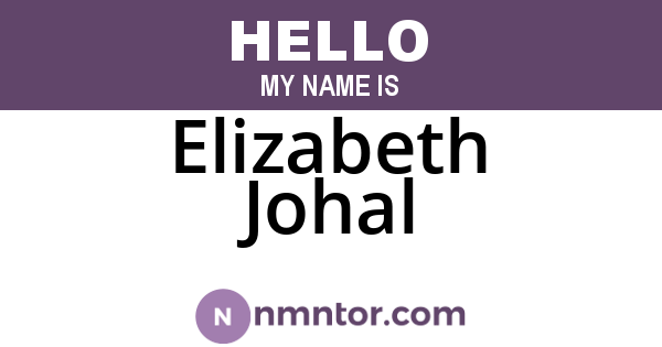Elizabeth Johal