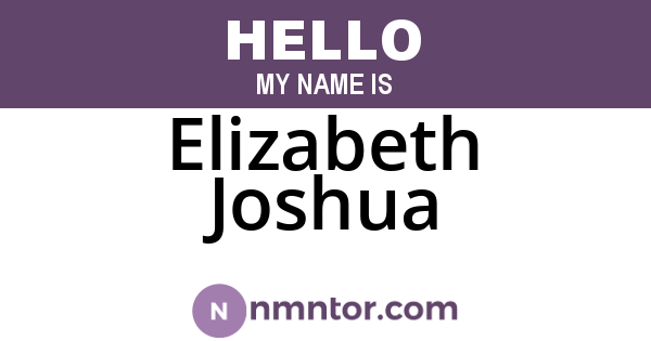 Elizabeth Joshua