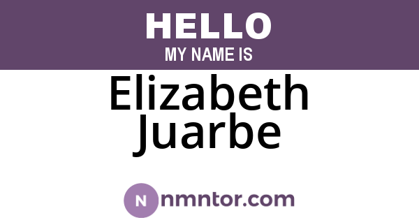 Elizabeth Juarbe